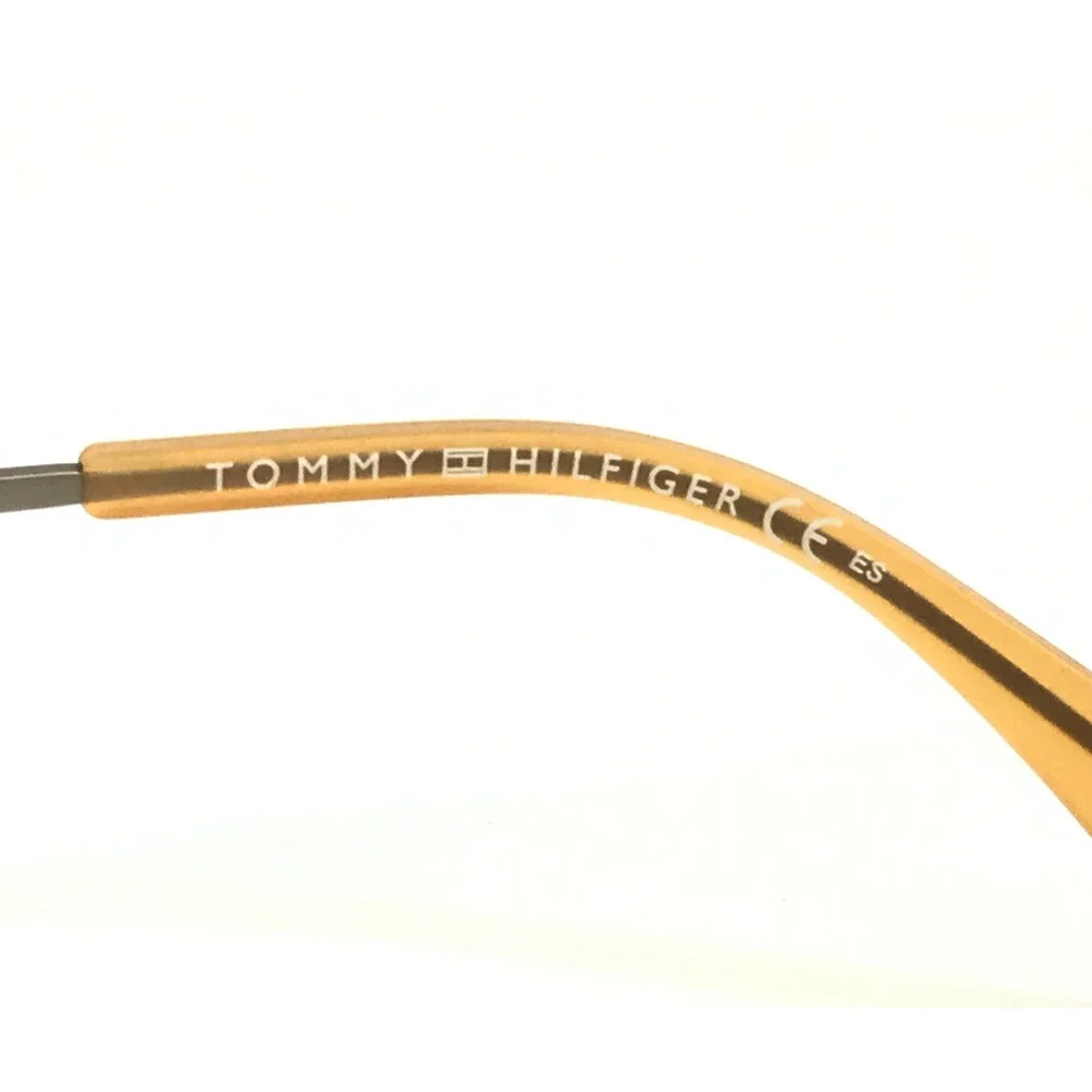 Tommy Hilfiger Eyeglasses Frame TH1349 JX2 Aqua Havana Black Round 50-18-140